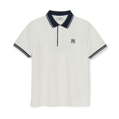 Áo Polo MLB Basic Cara Color Comfortable Fit Cara T-Shirt New York Yankees Ivory
