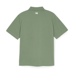 Áo Polo MLB Basic Coopers Logo Overfit Collar T-Shirt LA Angels Khaki