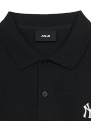Áo Polo MLB Basic Comfortable Fit Collar T-Shirt New York Yankees Black