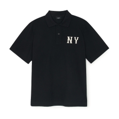 Áo Polo MLB Basic Coopers Logo Overfit Collar T-Shirt New York Yankees Black