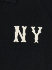 Áo Polo MLB Basic Coopers Logo Overfit Collar T-Shirt New York Yankees Black
