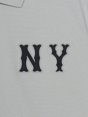 Áo Polo MLB Basic Coopers Logo Overfit Collar T-Shirt New York Yankees Grey