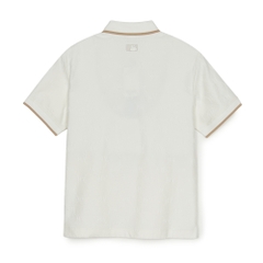 Áo Polo MLB Dia Mono Jacquard Collar T-Shirt New York Yankees Ivory