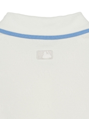 Áo Polo MLB Women's Dia Mono Tonton Jacquard Collar T-Shirt New York Yankees Ivory