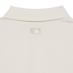 Áo Polo MLB Heart Small Logo Comfortable Fit New York Yankees Ivory