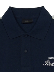 Áo Polo MLB Varsity Sportive Overfit Collar T-Shirt Boston Red Sox Navy