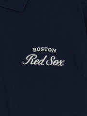 Áo Polo MLB Varsity Sportive Overfit Collar T-Shirt Boston Red Sox Navy
