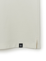 Áo Polo MLB Varsity Sportive Overfit Collar T-Shirt New York Yankees Ivory