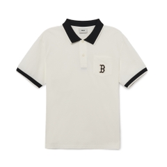 Áo Polo MLB Men's Basic Comfortable Fit Collar Boston Red Sox Ivory