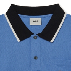 Áo Polo MLB Men's Basic Comfortable Fit Collar LA Dodgers L.Cobalt Blue
