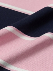 Áo Polo MLB Varsity Stripe Overfit Collar T-Shirt Boston Red Sox Pink