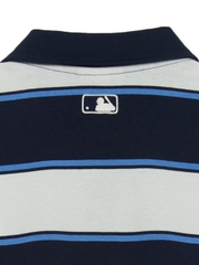 Áo Polo MLB Varsity Stripe Overfit Collar T-Shirt Boston Red Sox Navy