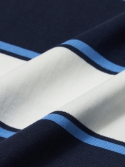 Áo Polo MLB Varsity Stripe Overfit Collar T-Shirt Boston Red Sox Navy