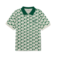 Áo Polo MLB Women's Classic Monogram Full Board New York Yankees N.Green