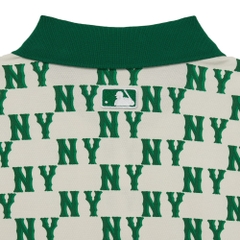 Áo Polo MLB Women's Classic Monogram Full Board New York Yankees N.Green
