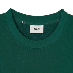 Áo Sweatshirt MLB Korea Varsity Short Sleeve LA Dodgers Green