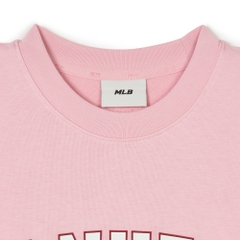 Áo Sweatshirt MLB Korea Varsity Short Sleeve New York Yankees Pink
