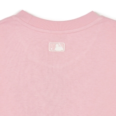 Áo Sweatshirt MLB Korea Varsity Short Sleeve New York Yankees Pink