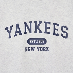 Áo Sweatshirt MLB Korea Varsity Short Sleeve New York Yankees Grey