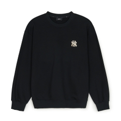 Áo Sweatshirt MLB New Year Snake Cartoon Graphic Overfit Man to Man New York Yankees Black