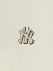 Áo Sweatshirt MLB New Year Snake Cartoon Graphic Overfit Man to Man New York Yankees Cream