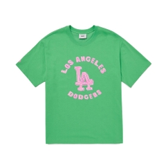 Áo Thun Basic Neon Logo Overfit LA Dodgers N.Green