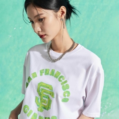 Áo Thun Basic Neon Logo Overfit San Francisco Giants White