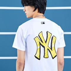 Áo Thun MLB Basic-Back Logo New York Yankees White