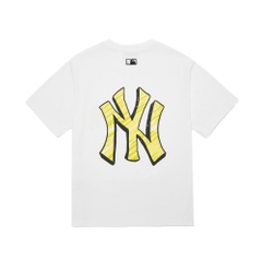 Áo Thun MLB Basic-Back Logo New York Yankees White