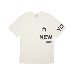 Áo Thun MLB Basic-Canvas New York Yankees Cream