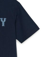 Áo Thun MLB Basic Denim-like Coopers Overfit Short Sleeve T-shirt New York Yankees Navy