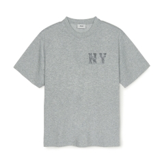 Áo Thun MLB Basic Denim-like Coopers Overfit Short Sleeve T-shirt New York Yankees Grey