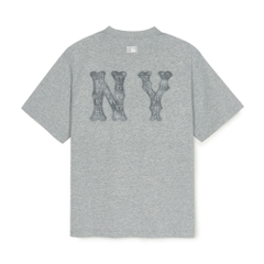 Áo Thun MLB Basic Denim-like Coopers Overfit Short Sleeve T-shirt New York Yankees Grey