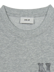 Áo Thun MLB Basic Denim-like Coopers Overfit Short Sleeve T-shirt New York Yankees Grey