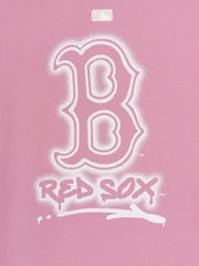 Áo Thun MLB Basic Street Logo Overfit Short Sleeve T-Shirt Boston Red Sox Pink