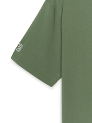 Áo Thun MLB Basic Street Logo Overfit Short Sleeve T-Shirt Boston Red Sox Khaki