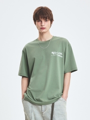 Áo Thun MLB Basic Street Logo Overfit Short Sleeve T-Shirt Boston Red Sox Khaki