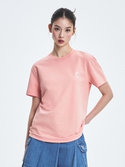 Áo Thun MLB Basic Comfortable Fit Short Sleeve T-Shirt Cleveland Guardians Peach