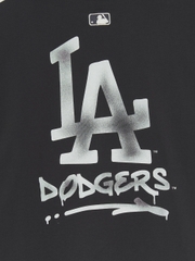 Áo Thun MLB Basic Street Logo Overfit Short Sleeve T-Shirt LA Dodgers Grey