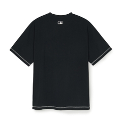 Áo Thun MLB Basic Coopers Logo Mega Overfit Functional Short Sleeve T-Shirt New York Yankees Black