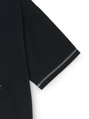 Áo Thun MLB Basic Coopers Logo Mega Overfit Functional Short Sleeve T-Shirt New York Yankees Black