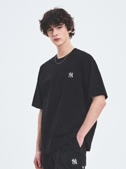 Áo Thun MLB Basic Heavyweight Overfit Short Sleeve T-Shirt New York Yankees Black