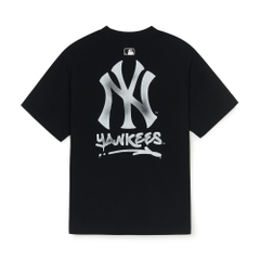 Áo Thun MLB Basic Street Logo Overfit Short Sleeve T-Shirt New York Yankees Black