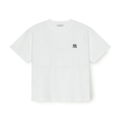 Áo Thun MLB Basic Heavyweight Overfit Short Sleeve T-Shirt New York Yankees White
