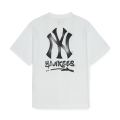 Áo Thun MLB Basic Street Logo Overfit Short Sleeve T-Shirt New York Yankees White