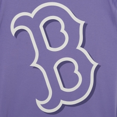 Áo Thun MLB Basic Mega Logo Overfit Boston Red Sox D.Lavender