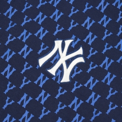 Áo Thun MLB Basic Monogram Allover New York Yankees Navy