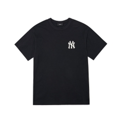 Áo Thun MLB Basic Monogram Back Logo New York Yankees Black