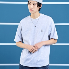 Áo Thun MLB Basic Small-Logo LA Dodgers Melange Grey