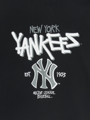 Áo Thun MLB Basic Big Logo Mega Overfit Functional Short Sleeve T-Shirt New York Yankees Black